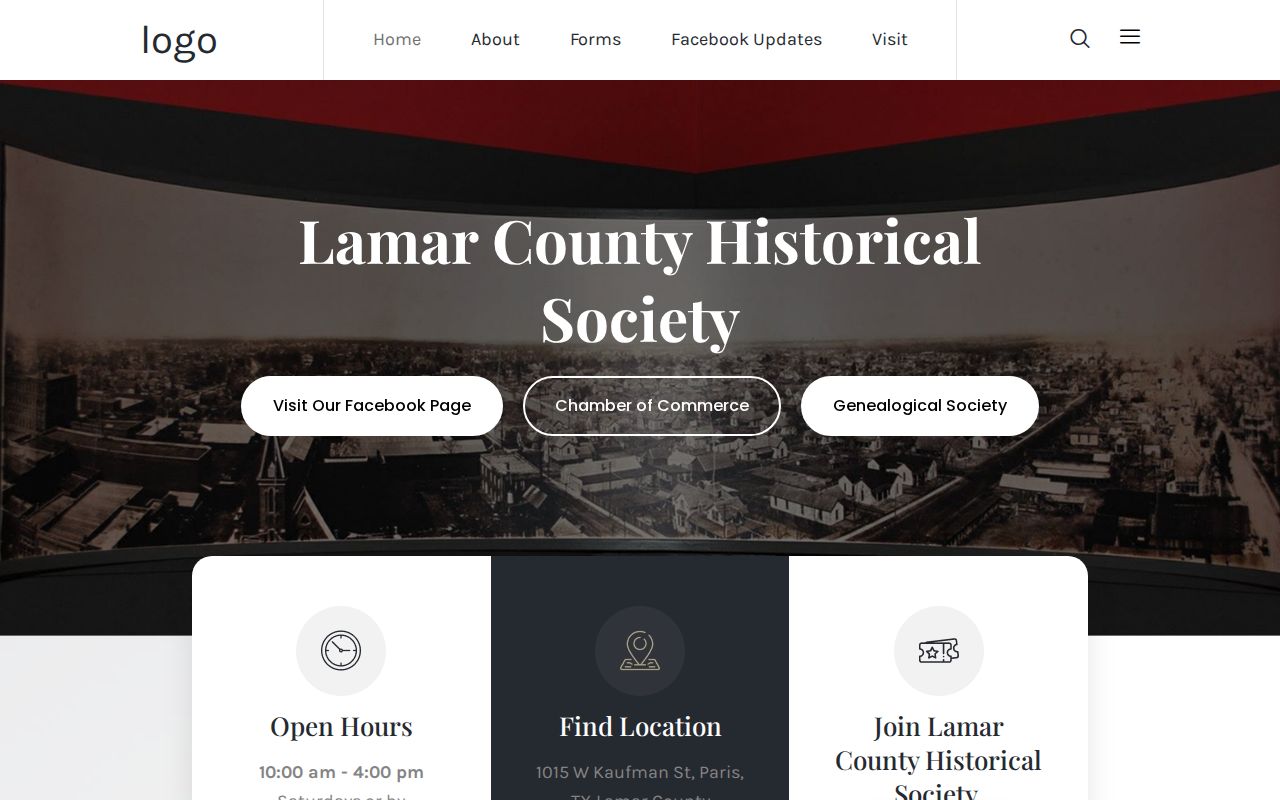Paris city directory context at the Lamar County Historical Society